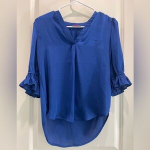 Vince Camuto Royal Blue Blouse/Top - Size XXS
